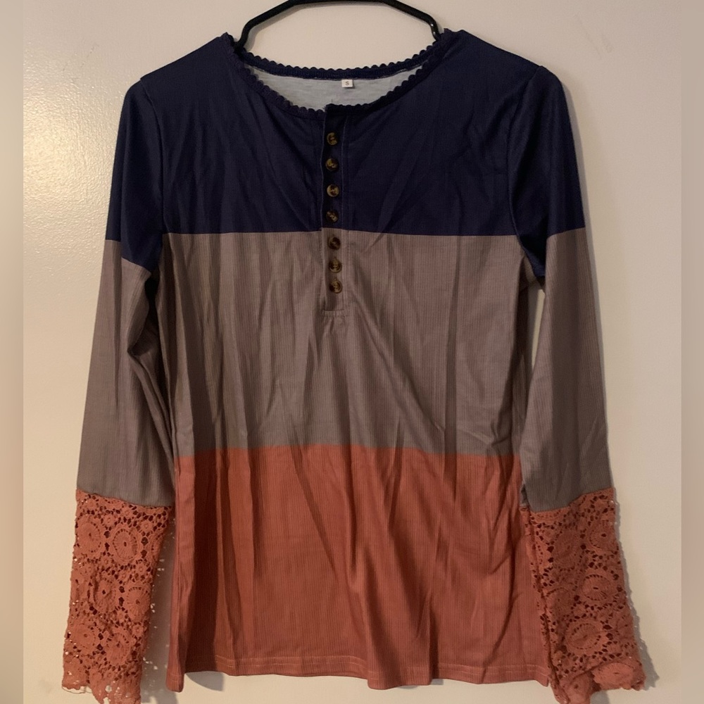tri colored shirt